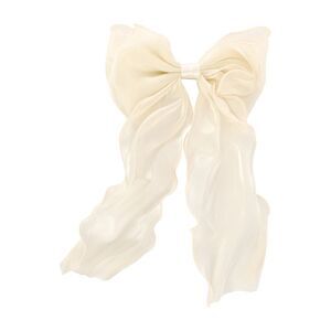 Fashion Cute Bow Hair Pins Hairdo Pins Apricot